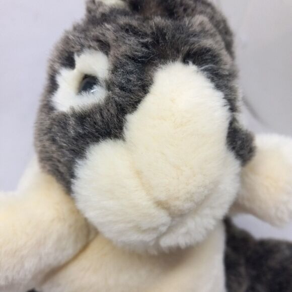 Folkmanis Baby Dutch Rabbit Full Body Hand Plush Puppet-Realistic-Plastic Eyes - Picture 6 of 9